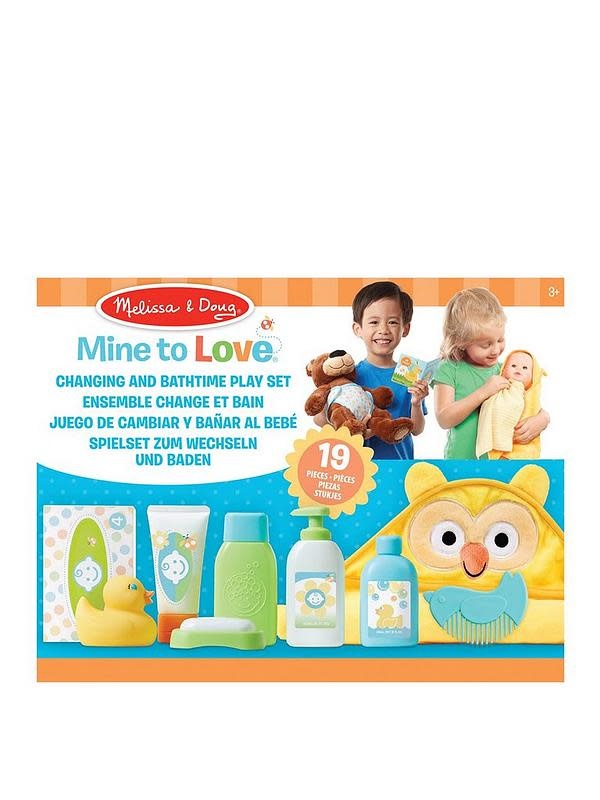 melissa and doug changing and bath time playset