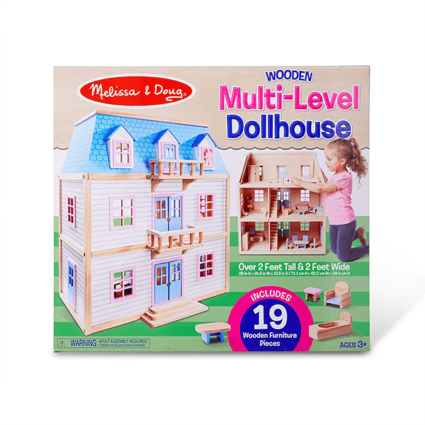 Melissa & doug clearance wooden dollhouse