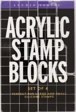 Peter Pauper Press Acrylic Stamp Blocks set of 6