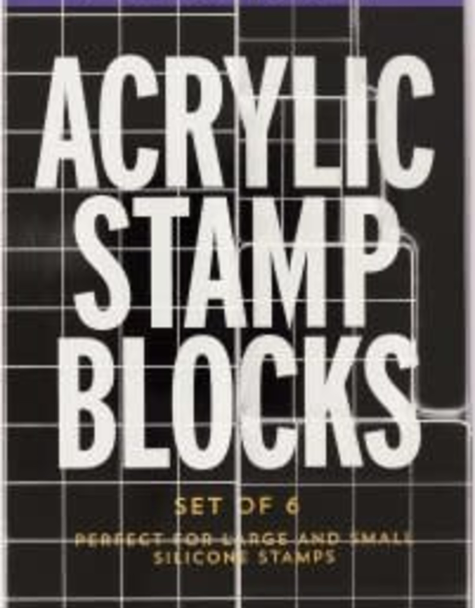Peter Pauper Press Acrylic Stamp Blocks set of 6