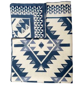 Pokoloko Diamond Blanket Queen- Denim