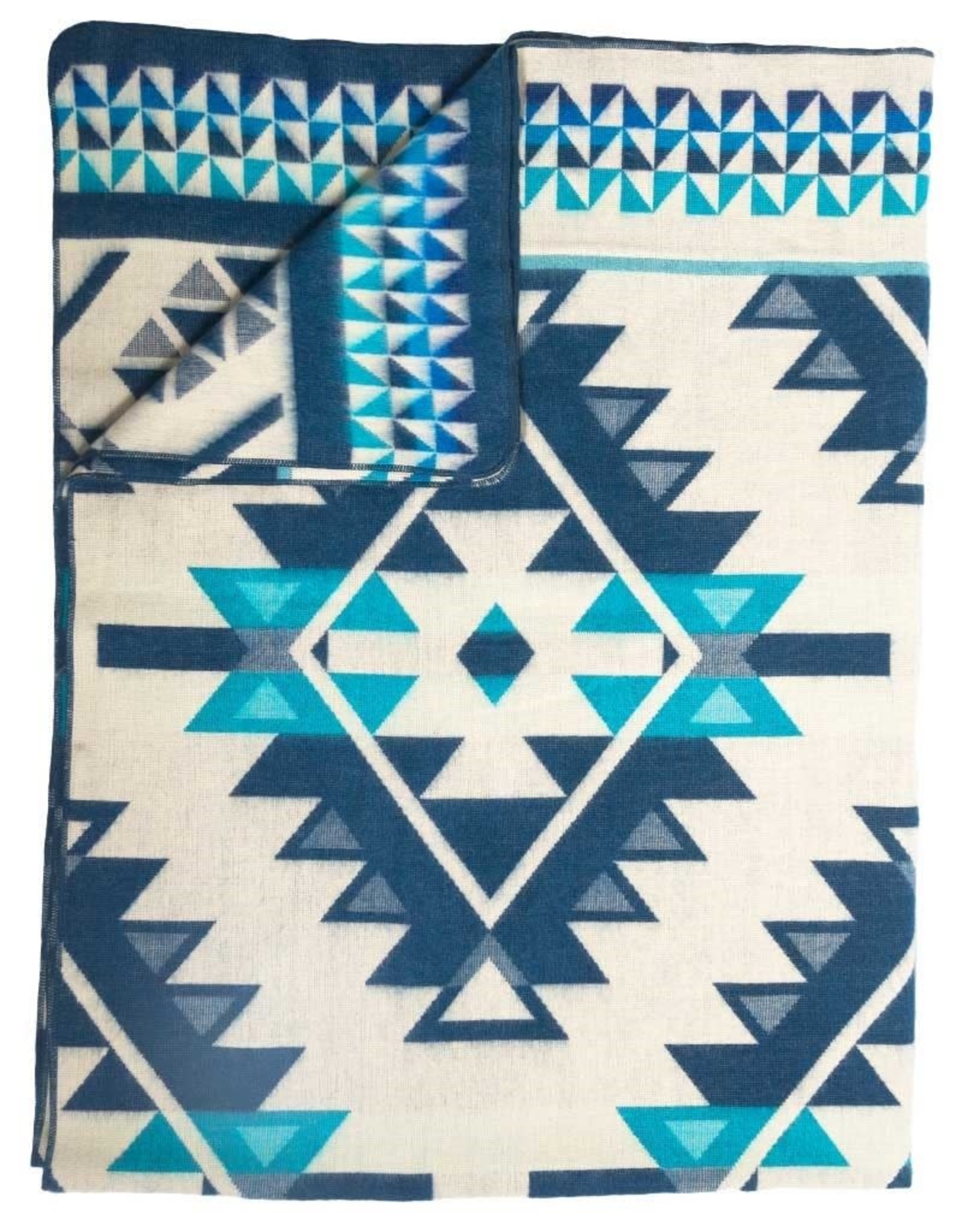 Pokoloko Diamond Blanket Queen- Navy Teal