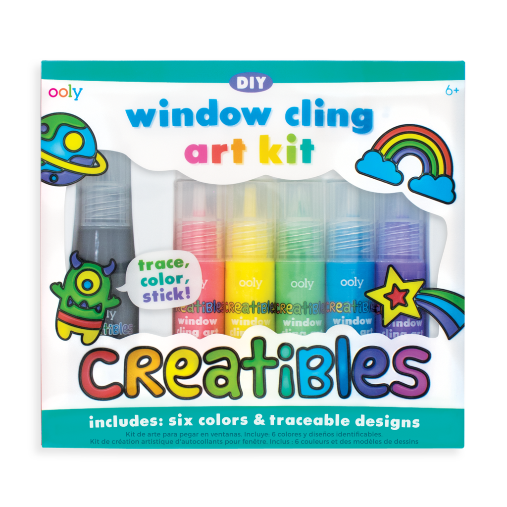 OOLY Creatibles Window Cling art kit The Painted Parasol Gift & Toy