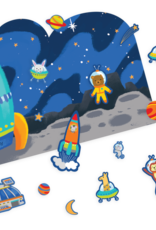 OOLY Play again Reusable sticker scenes Space