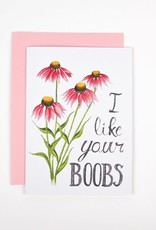 Naughty Florals Naughty Florals Cards Boobs