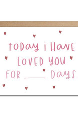 Pixel Paper Hearts PPH Card - Loved you for