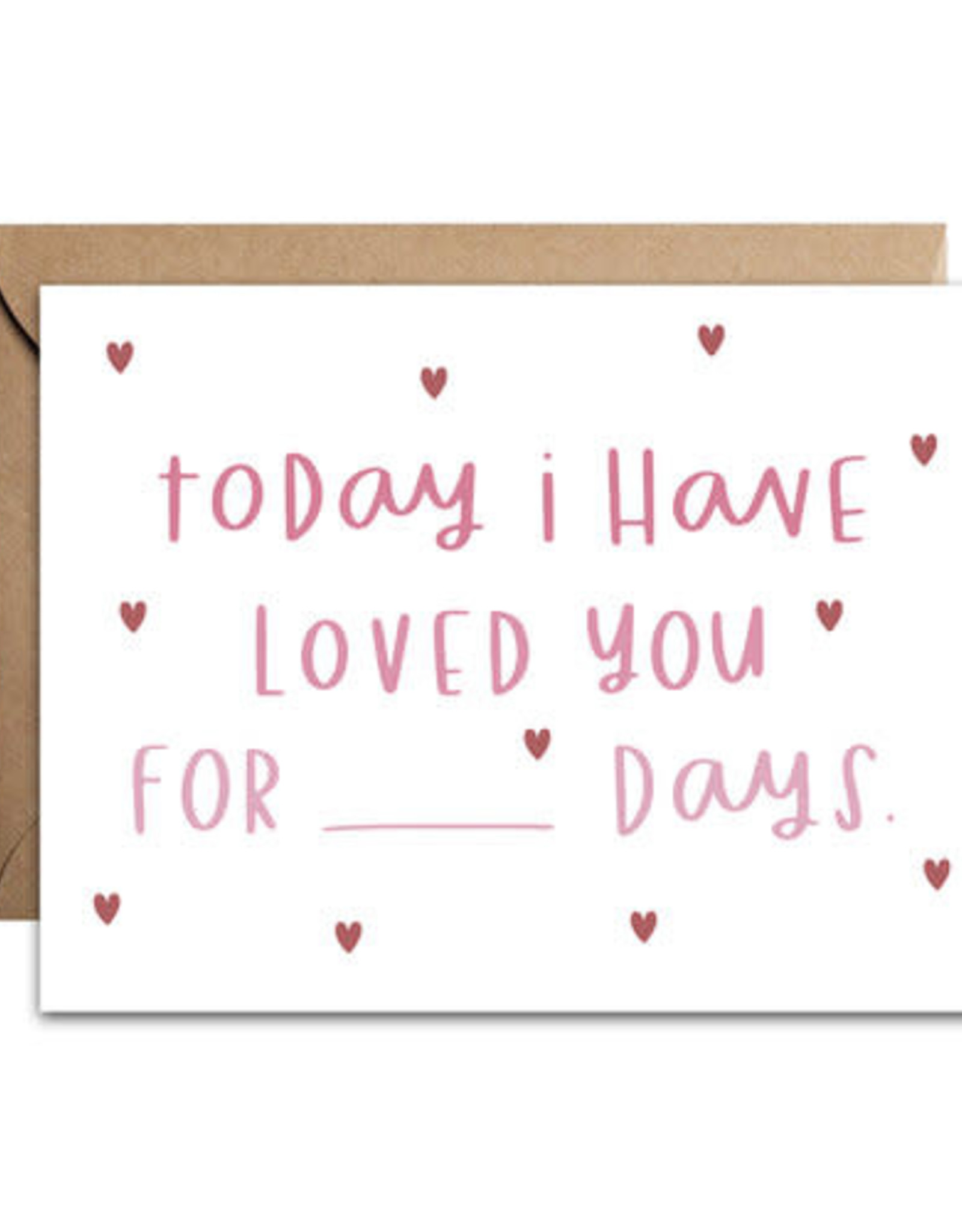 Pixel Paper Hearts PPH Card - Loved you for