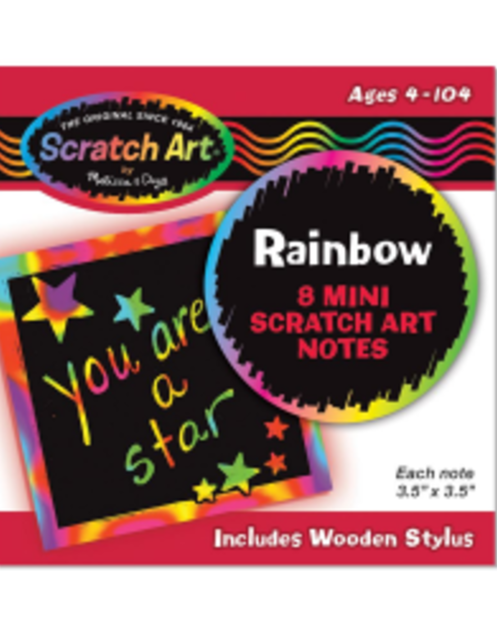 Melissa & Doug Rainbow Mini Scratch Art Notes