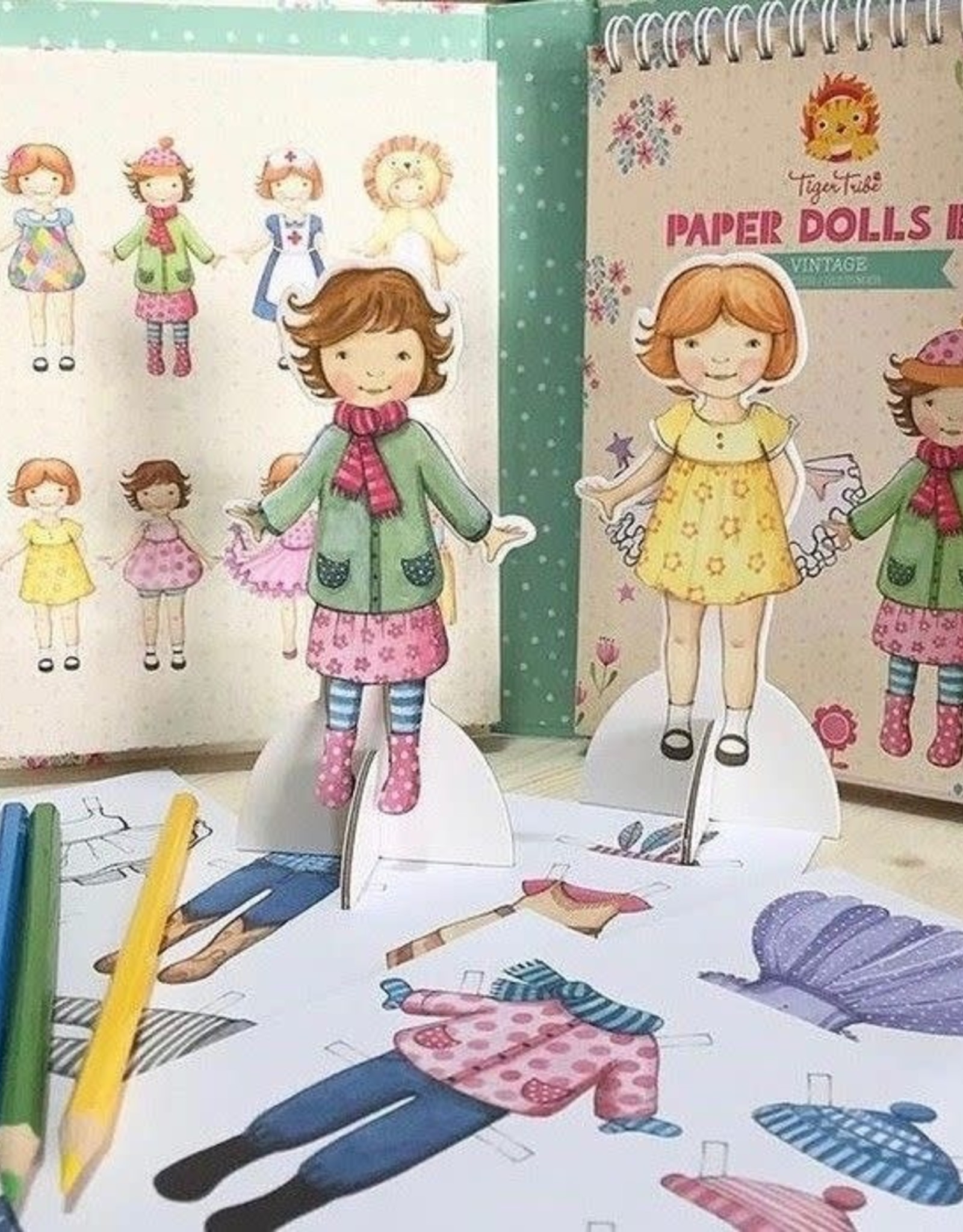 Tiger Tribe Vintage Paper Dolls Kit
