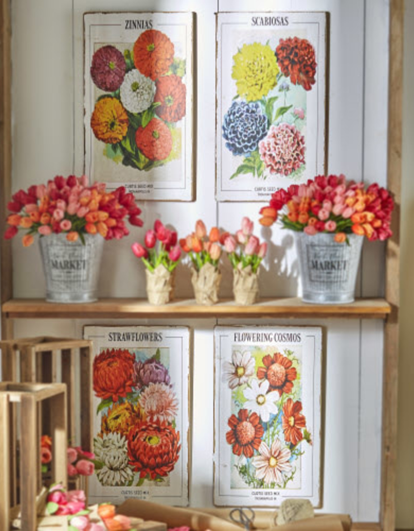 Raz Imports Floral Seed Packet Wall Art SALE