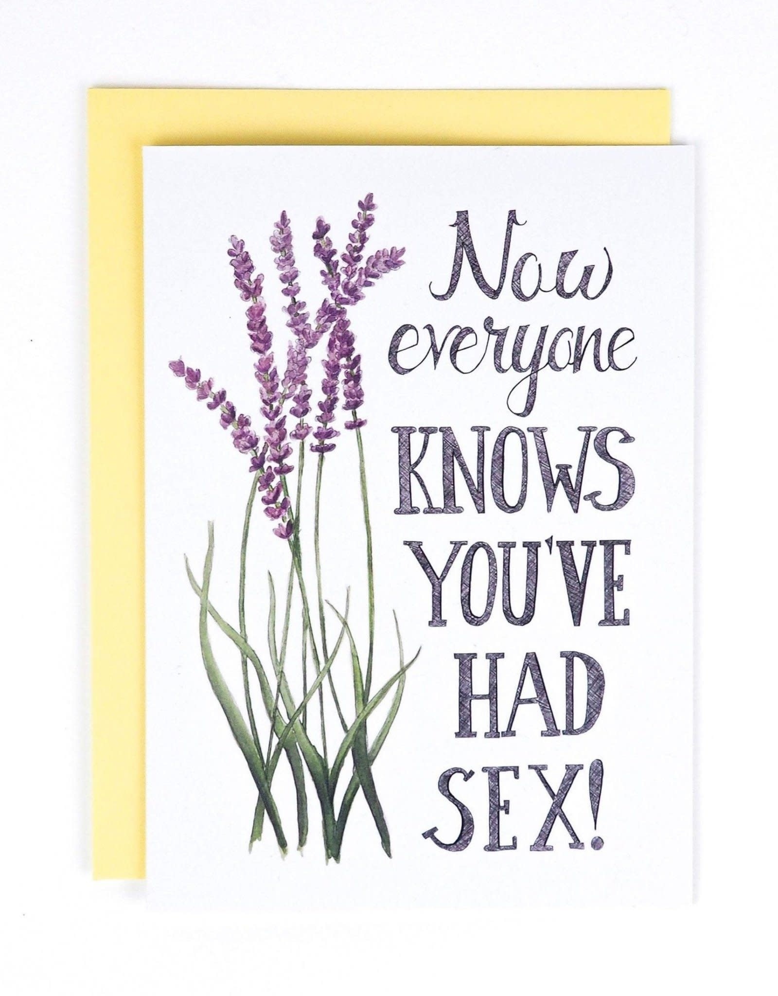 Naughty Florals Naughty Florals Cards Now everyone knows Sex