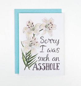 Naughty Florals Naughty Florals Cards Sorry Asshole