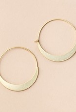 Scout Curated Refined Earring Collection Crescent Hoop/Gold