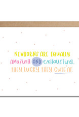 Pixel Paper Hearts PPH Card -Newborns Are Cute AF