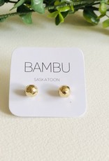 Bambu Bambu Ball Stud Earrings