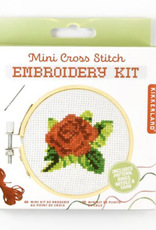 Kikkerland Rose Embroidery Kit