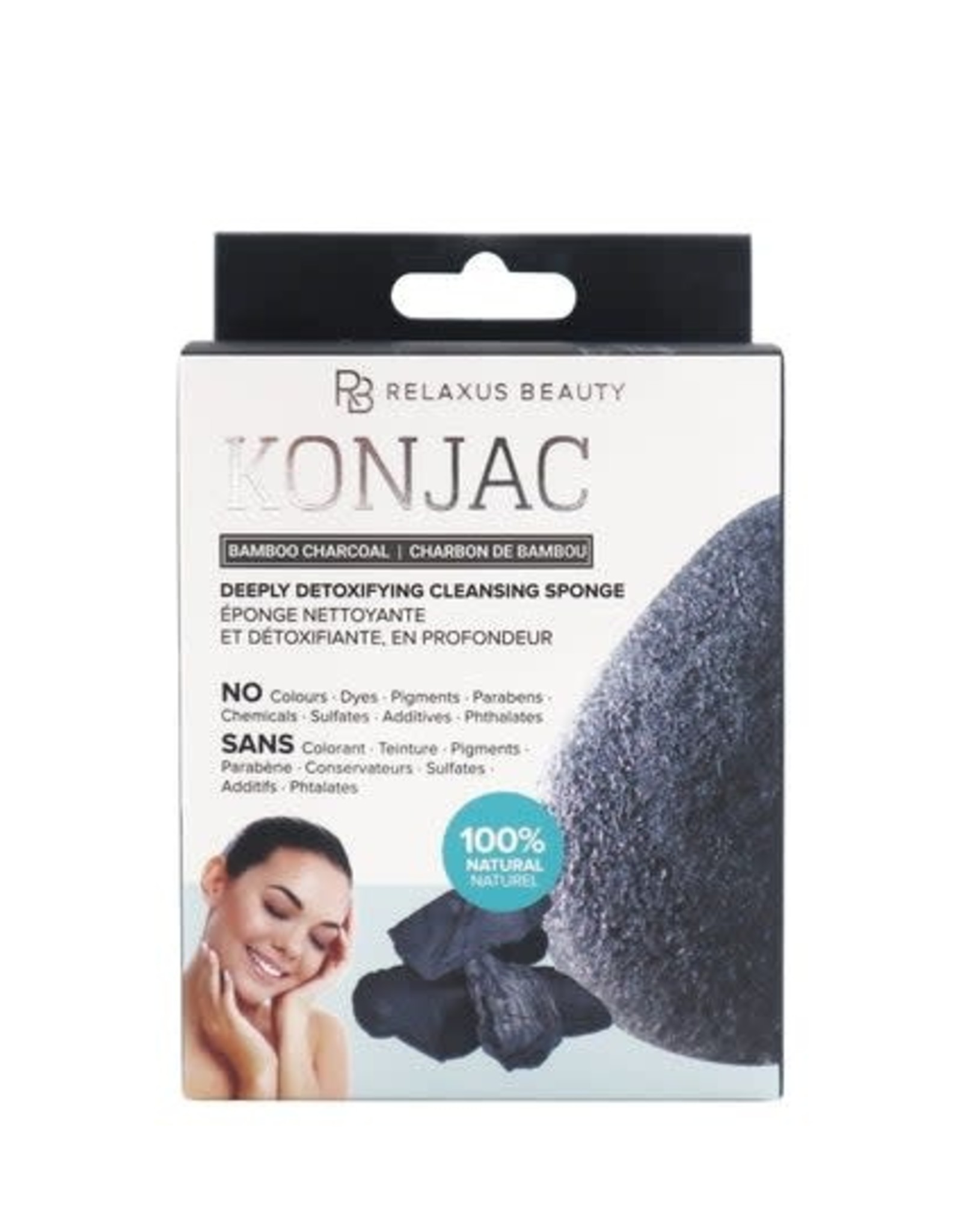 Relaxus Konjac Bamboo Charcoal