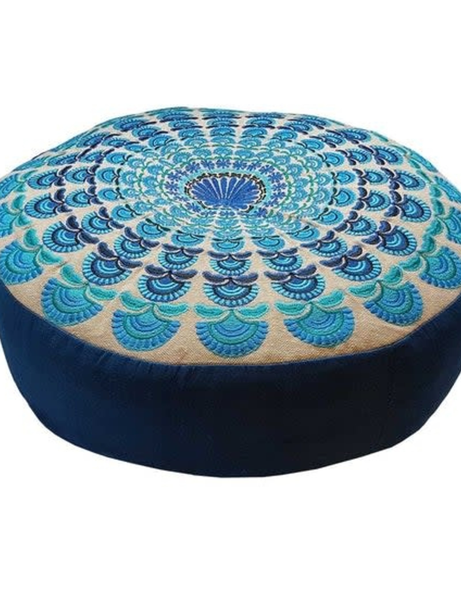 Relaxus Meditation Cushion Round Peacock