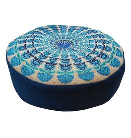 Relaxus Meditation Cushion Round Peacock