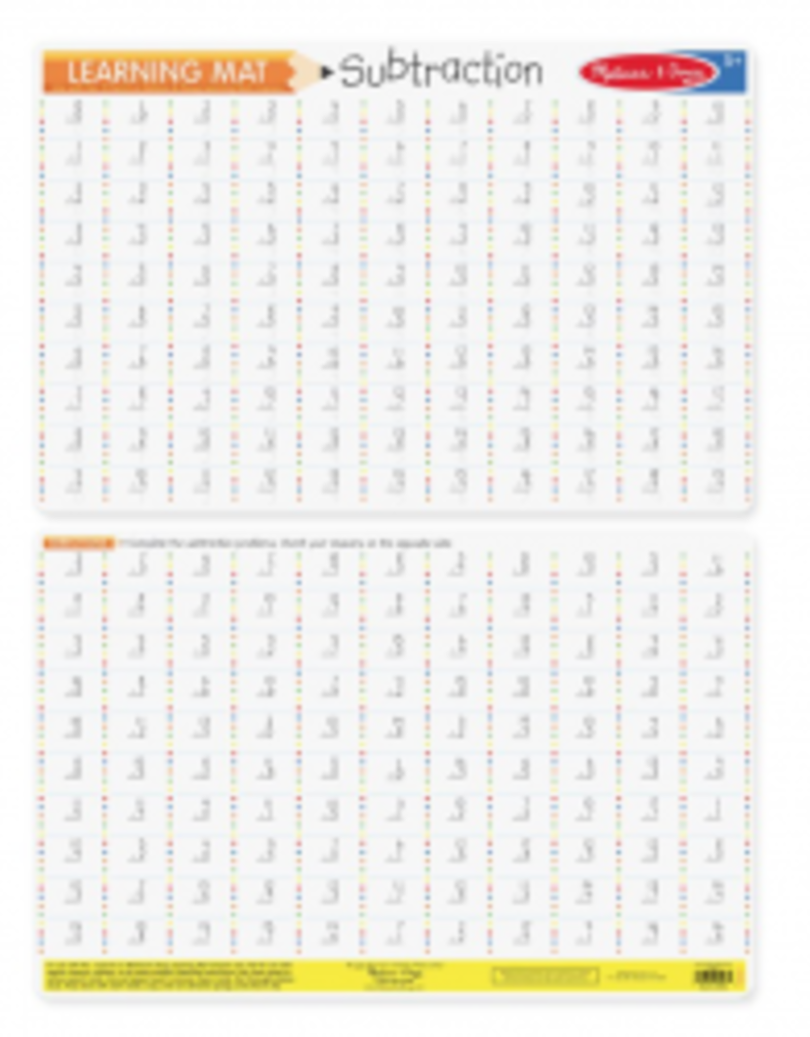 Melissa & Doug Learning Mat Subtraction