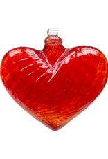 Kitras Art Glass Heart of Glass- Red Kitras