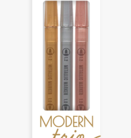 OOLY Modern Trio- Metallic ink markers