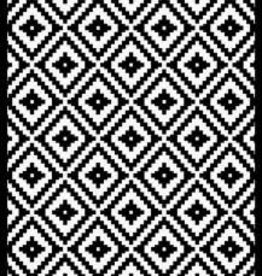 A&A Ceramics- Black & White 4x6'