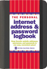 Peter Pauper Press Internet Log Book Midnight Black