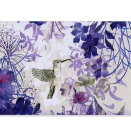 Peter Pauper Press Note Cards - Floral Hummingbird