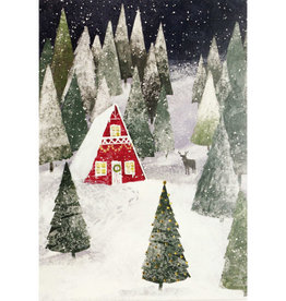 Peter Pauper Press Note Cards Holiday- Snowy Evening
