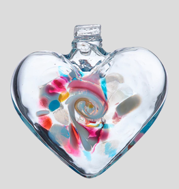 Kitras Art Glass Heart of Memories 3” Kitras