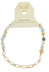 Scout Curated Mini Stone w Chain Bracelet