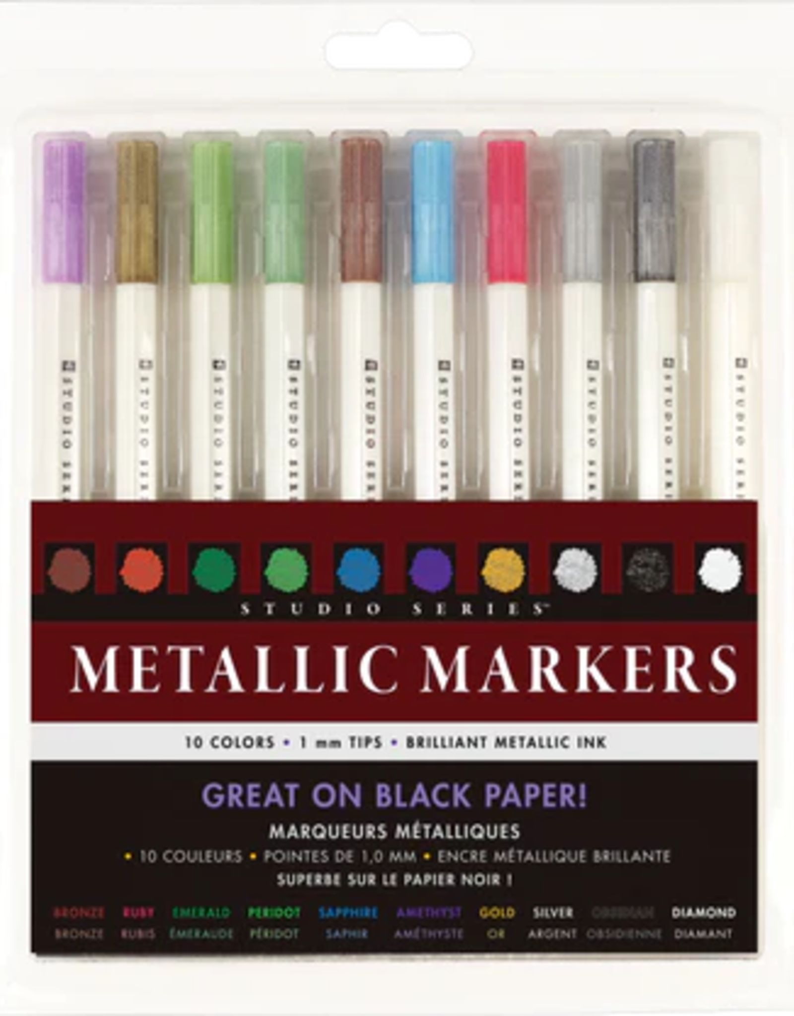 Peter Pauper Press Metallic Markers Studio Series 10pk
