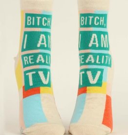 Blue Q Women’s ankle Socks Reality TV