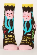 Blue Q Women’s ankle Socks Look who's Blooming