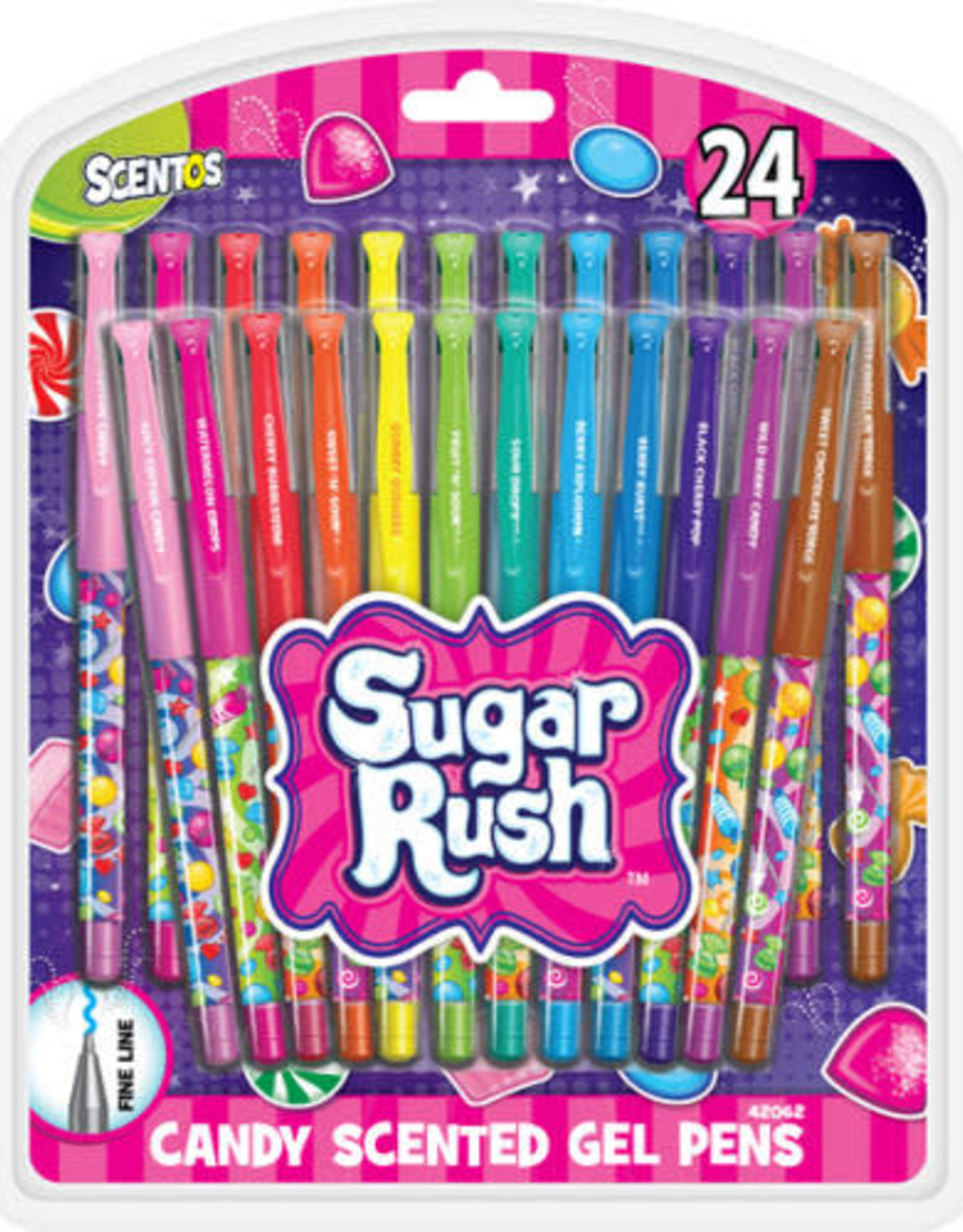 Schylling Sugar Rush - Scented Gel Pens 24 pk