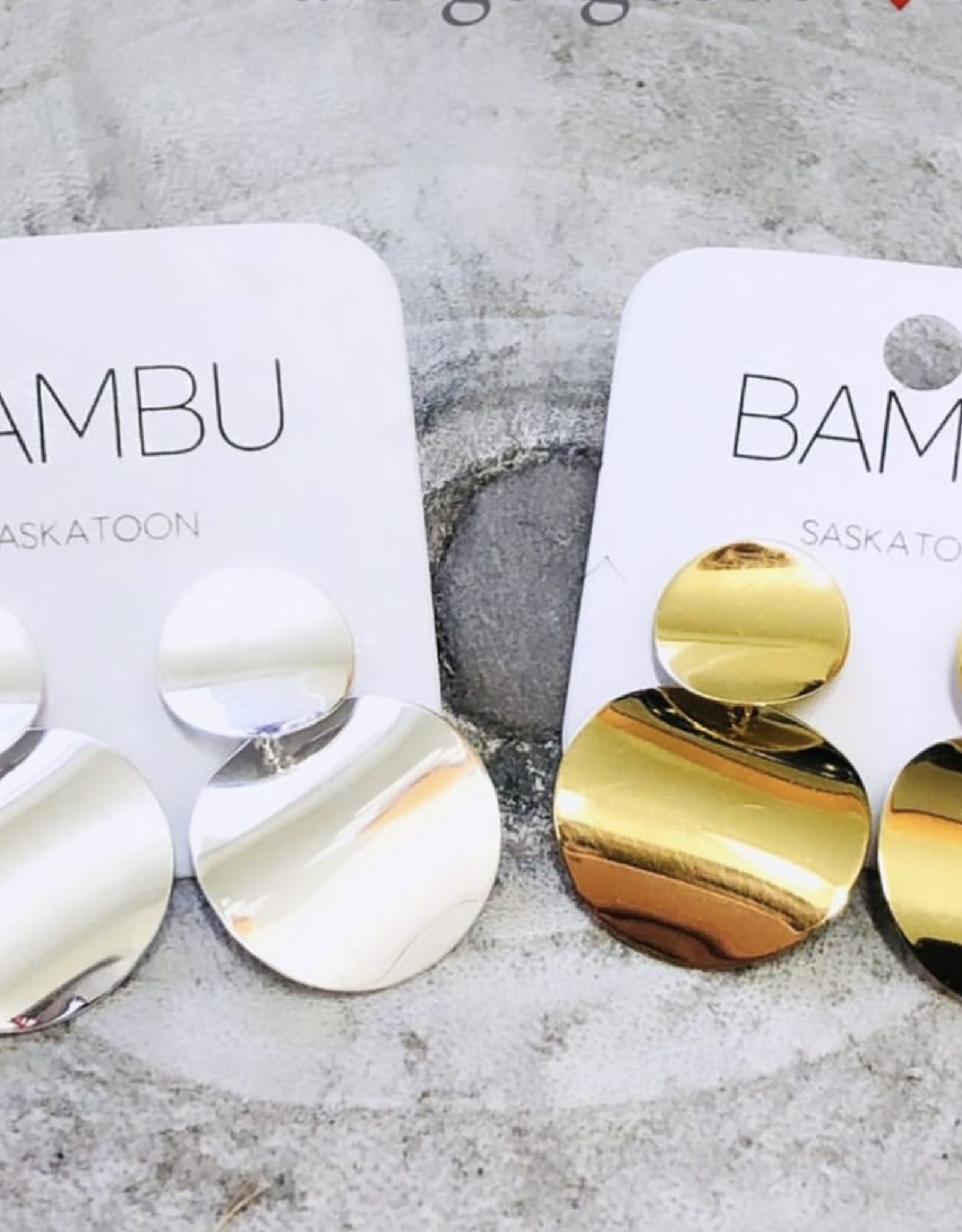 Bambu Bambu Earrings Chevelle Silver