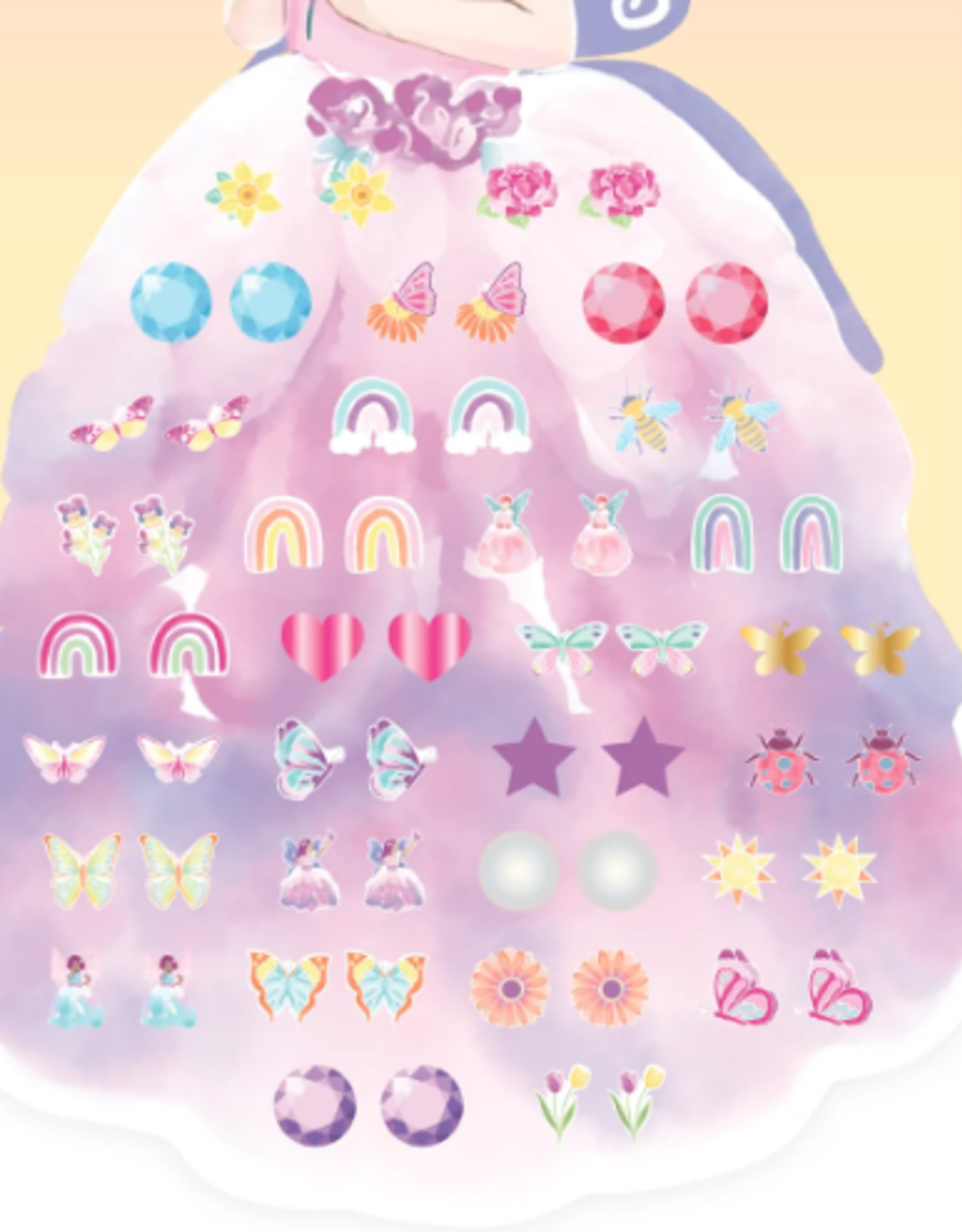Creative Education Butterfly Fairy Triana Stick on Earrings