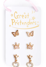 Great Pretenders Royal Crown Studded Earrings