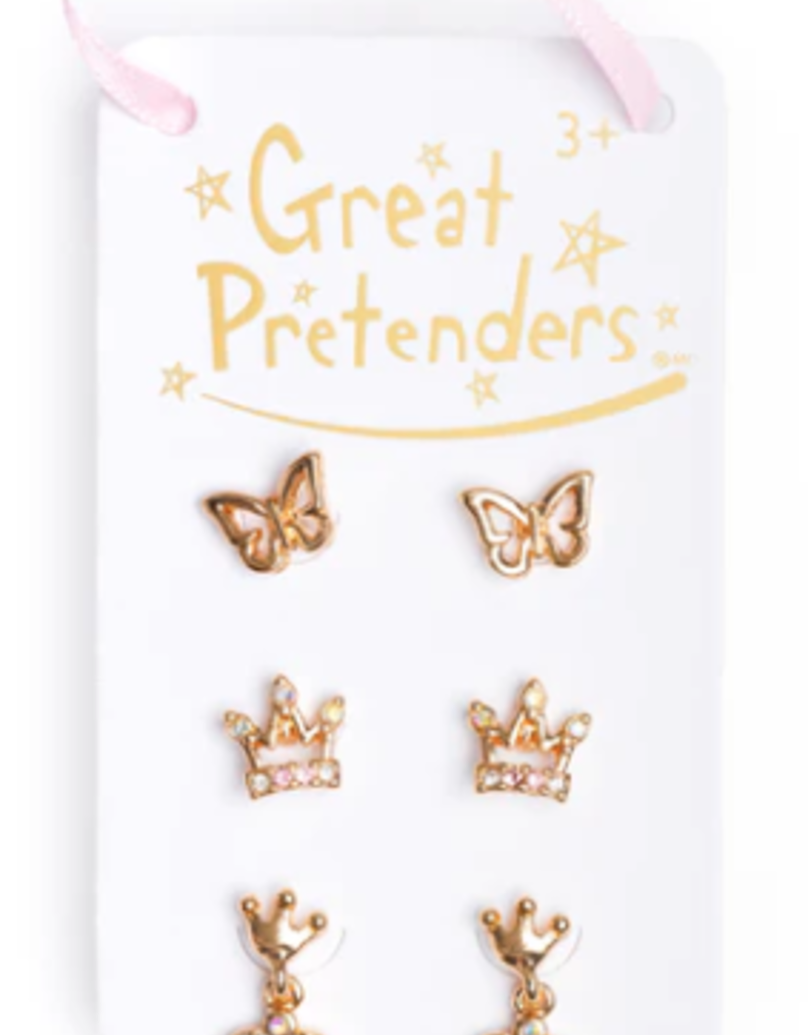 Great Pretenders Royal Crown Studded Earrings