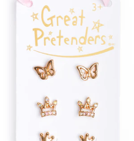 Great Pretenders Royal Crown Studded Earrings