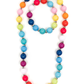 Great Pretenders Beaded Bubblegum Necklace/Bracelet  Set