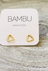 Bambu Bambu Triangle Stud Brass