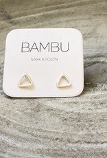 Bambu Bambu Triangle Stud Sil.