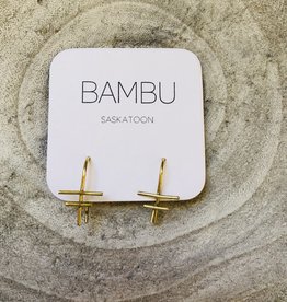 Bambu Bambu Earrings Blade Brass