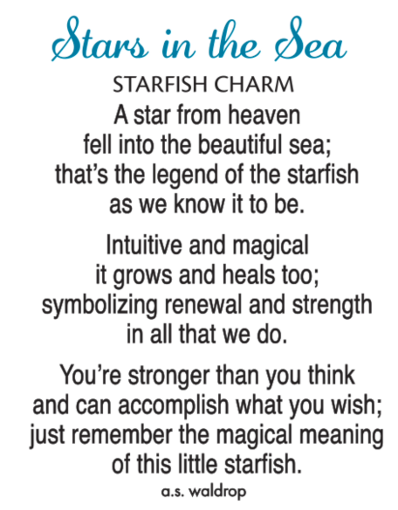 Ganz Stars in the Sea Charm