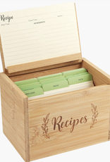 Peter Pauper Press Bambu Recipe Box set