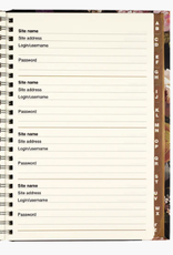 Peter Pauper Press Internet Logbook Midnight Floral