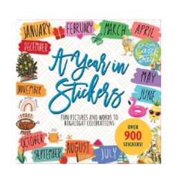 Peter Pauper Press A Year in Stickers! Sticker Book