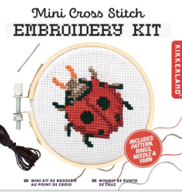 Kikkerland Ladybug Embroidery Kit